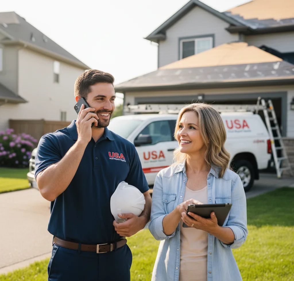 USA Roof Repair Experts customer support in Norwood